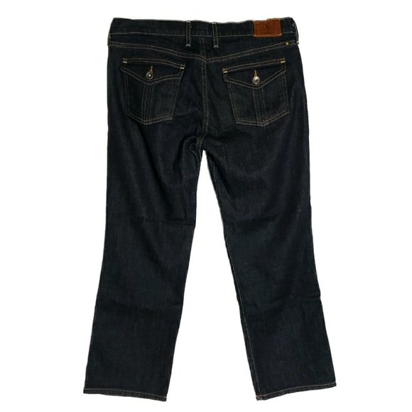 Lucky Brand Sweet N Straight Crop Dark Indigo Denim 8 NWOT - Picture 2 of 9